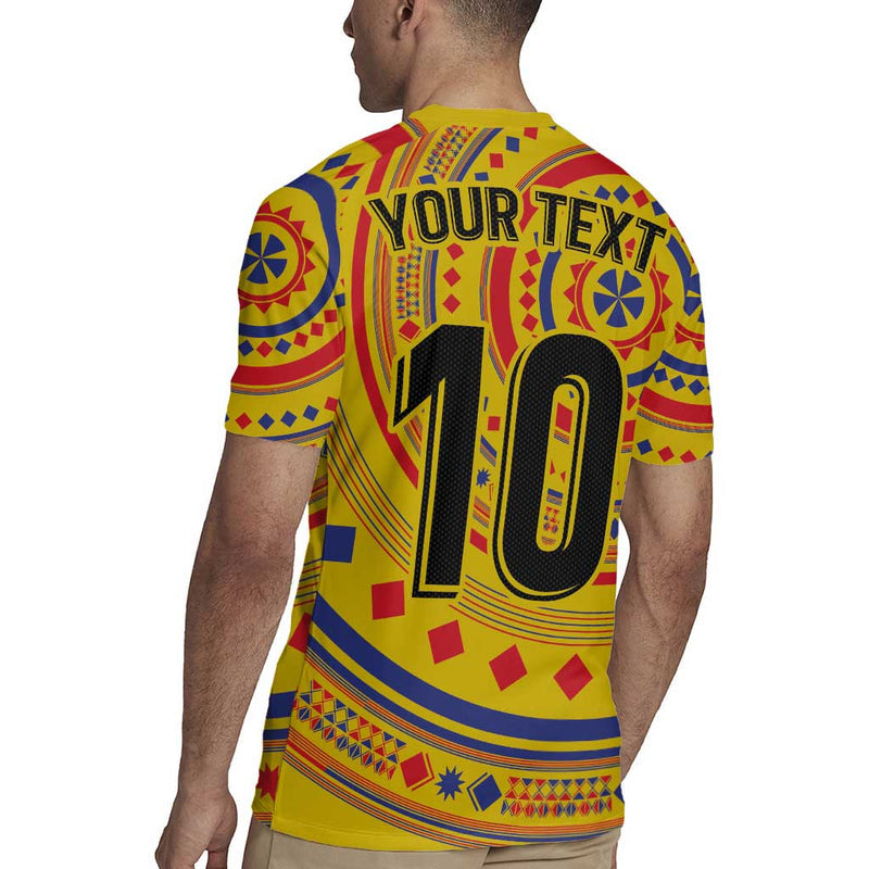 Custom Colombia Football Sporty Vueltiao Hat Rugby Jersey