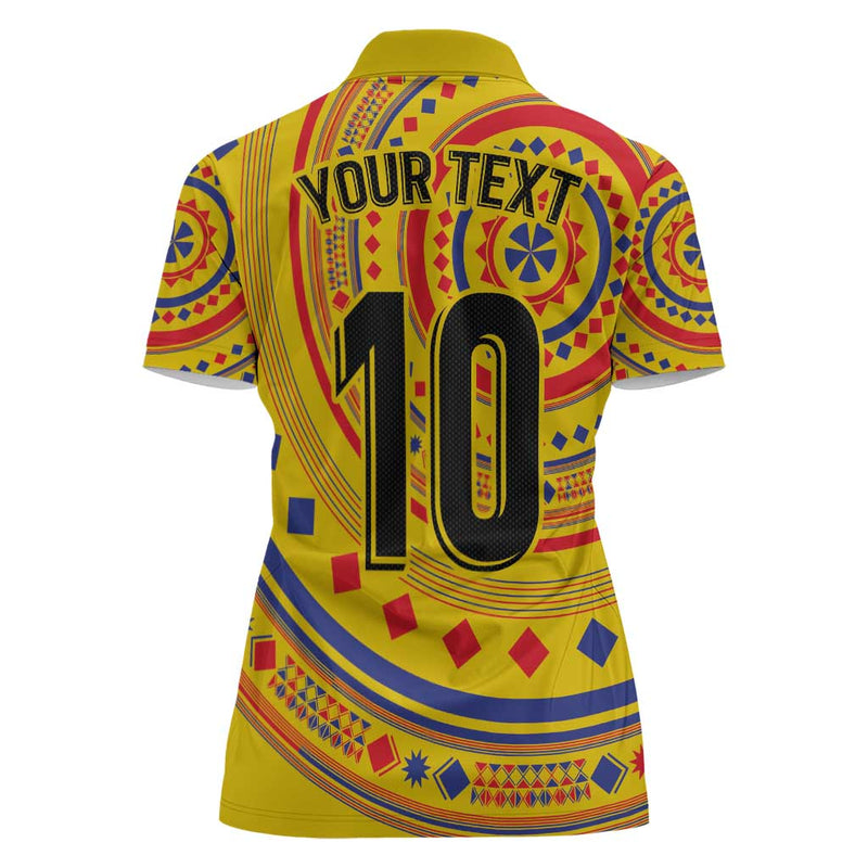 Custom Colombia Football Sporty Vueltiao Hat Women Polo Shirt
