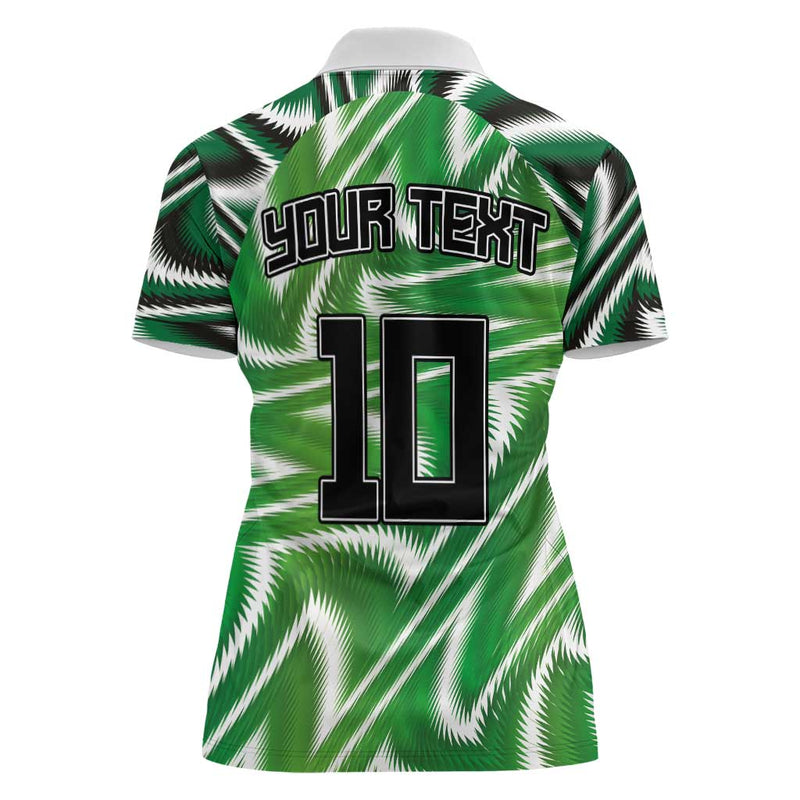 Custom Nigeria Football Sporty Super Eagles Women Polo Shirt