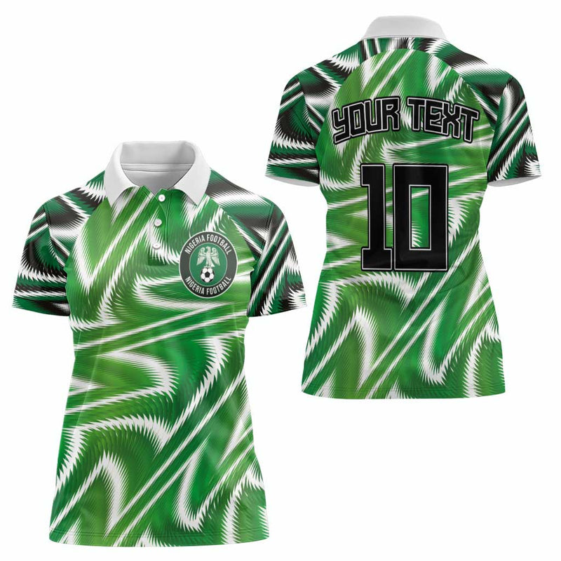 Custom Nigeria Football Sporty Super Eagles Women Polo Shirt