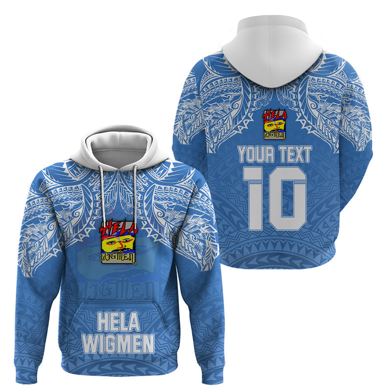 Custom Hela Wigmen Rugby Papua New Guinea Polynesian Tattoo Hoodie