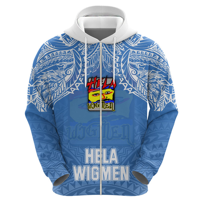 Custom Hela Wigmen Rugby Papua New Guinea Polynesian Tattoo Hoodie