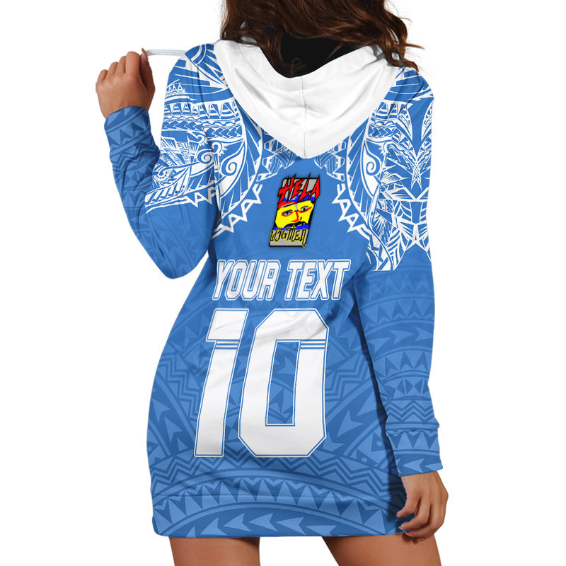 Custom Hela Wigmen Rugby Papua New Guinea Polynesian Tattoo Hoodie Dress