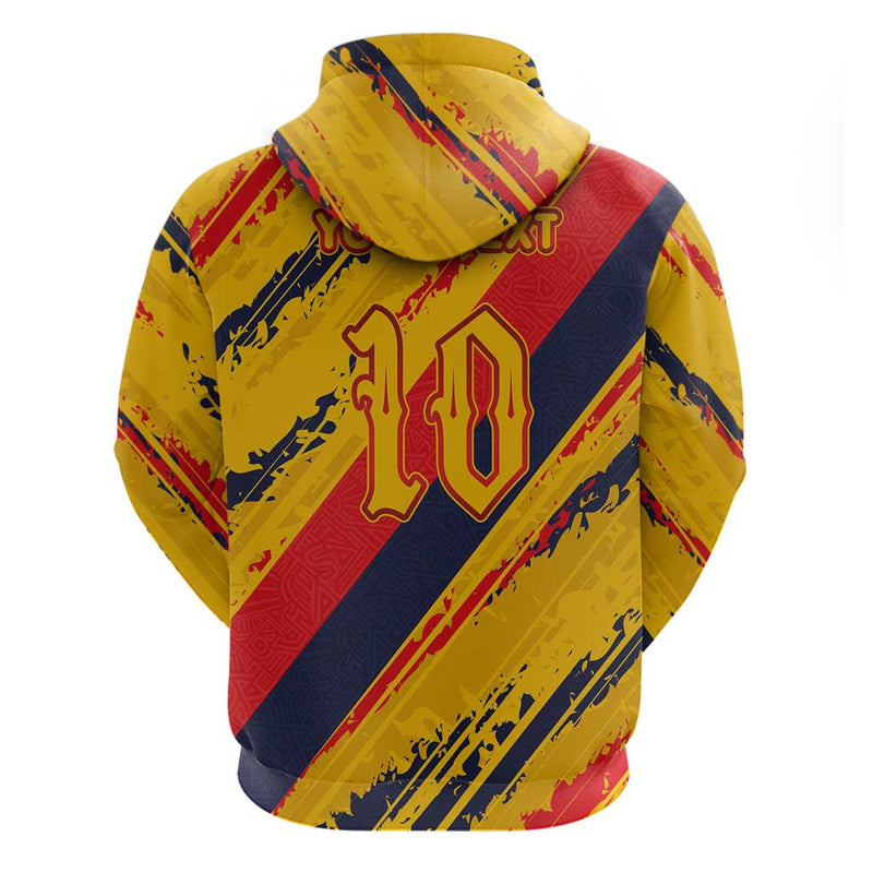 Custom Ecuador Football Hoodie La Tricolor-100th Anniversary