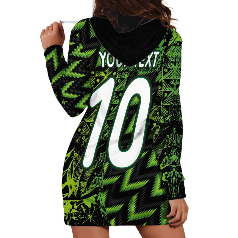 Custom Nigeria Football Super Eagles Champions Hoodie Dress
