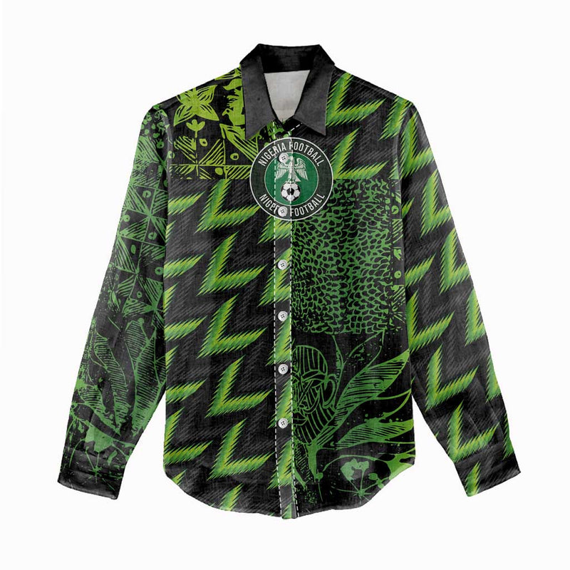 Custom Nigeria Football Super Eagles Champions Women Casual Shirt