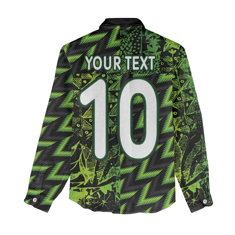 Custom Nigeria Football Super Eagles Champions Women Casual Shirt