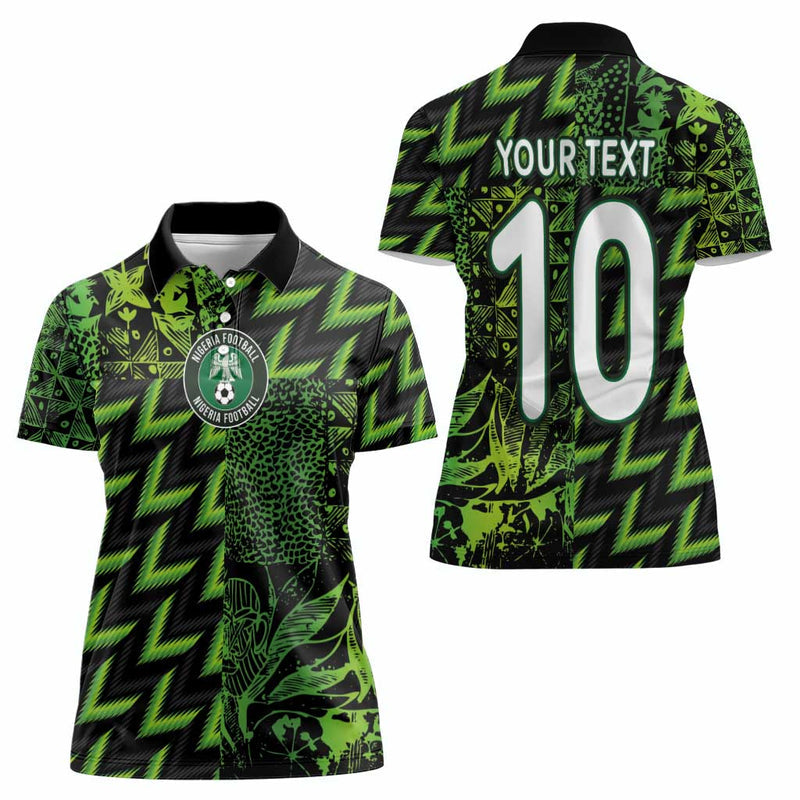 Custom Nigeria Football Super Eagles Champions Women Polo Shirt