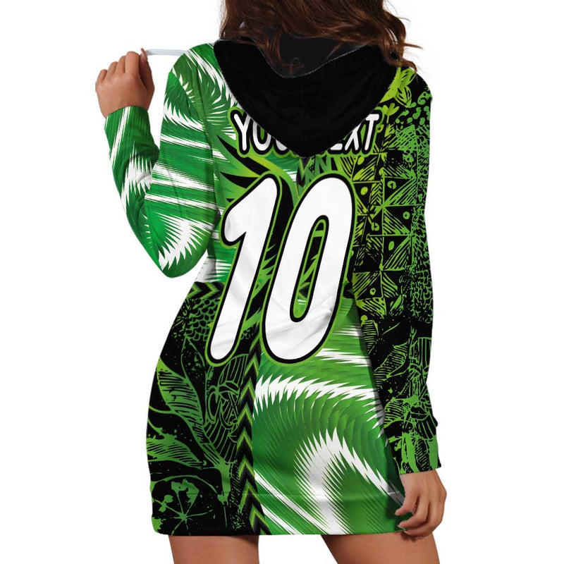 Custom Nigeria Football Super Eagles Spirit Hoodie Dress