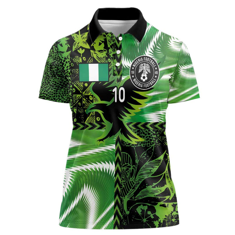 Custom Nigeria Football Super Eagles Spirit Women Polo Shirt