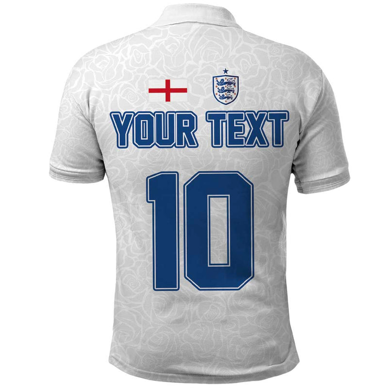 Custom England Football 2024 Road To The Champion Polo Shirt