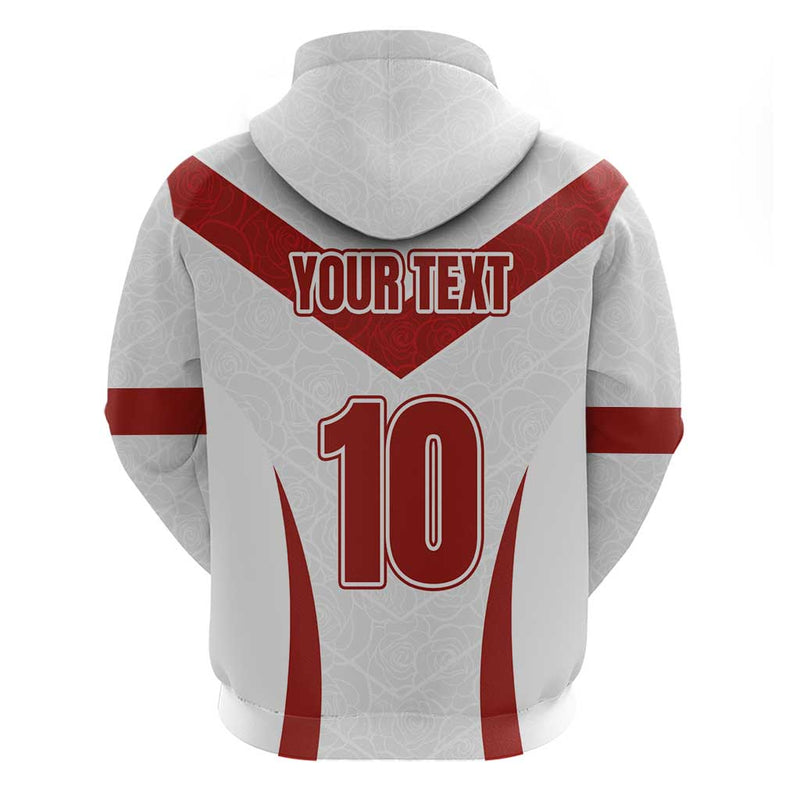 Custom England Rugby-The Red Rose Go Champions Hoodie