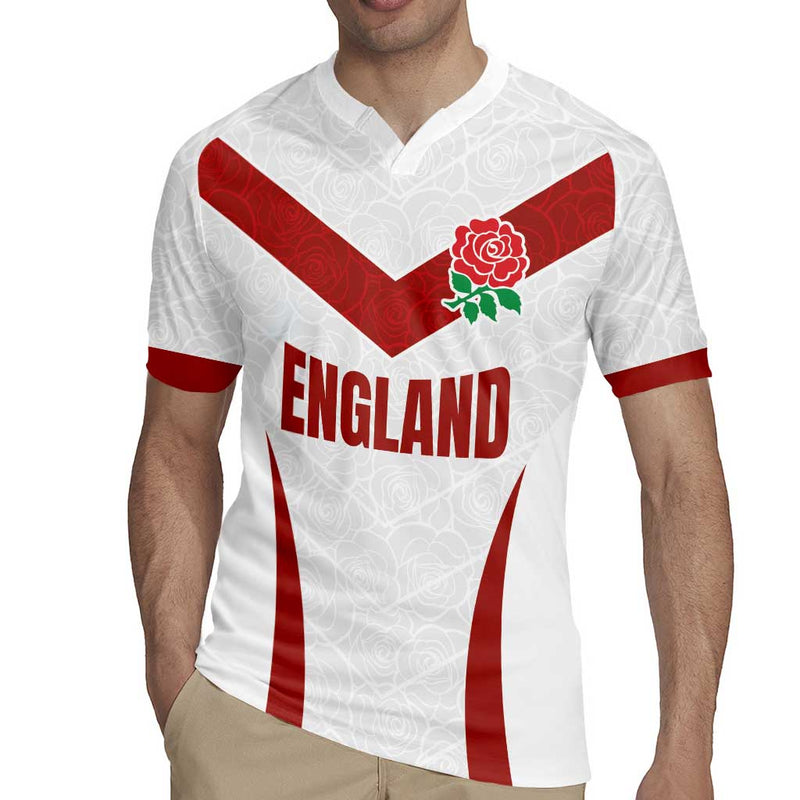 Custom England Rugby-the Red Rose Go Champions Rugby Jersey