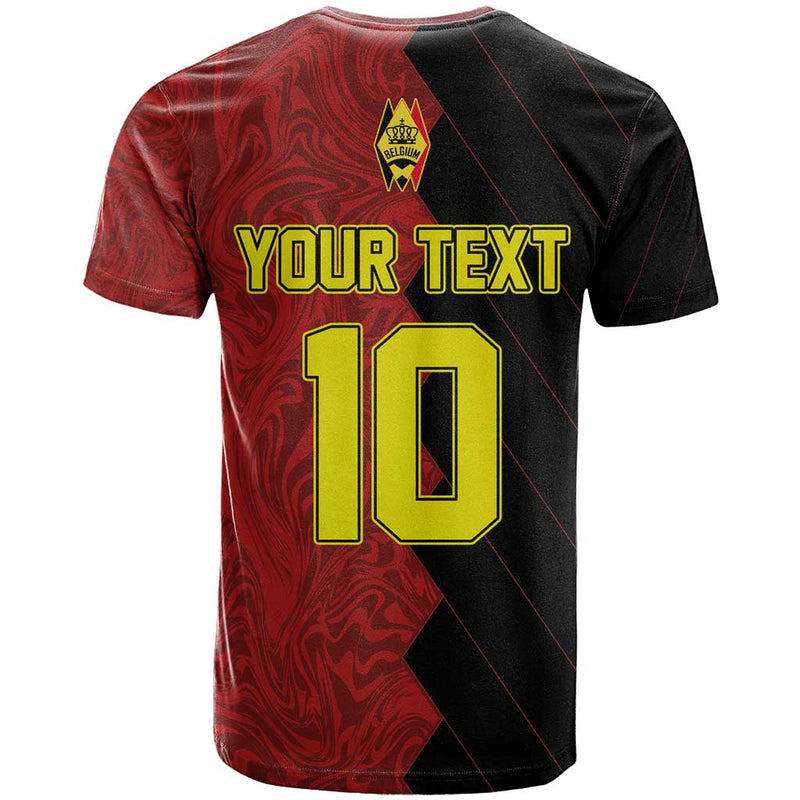 Custom Belgium Football 2024 Go Champion T Shirt