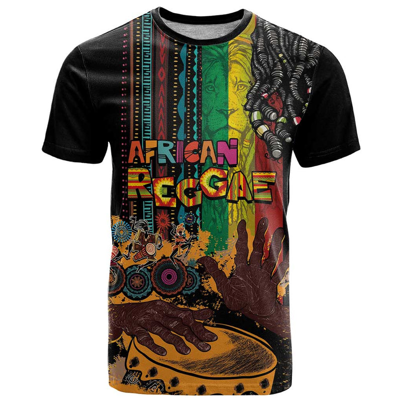 Afro-Caribbean African and Reggae Art Music T Shirt