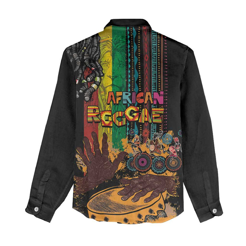Afro-Caribbean African and Reggae Art Music Women Casual Shirt