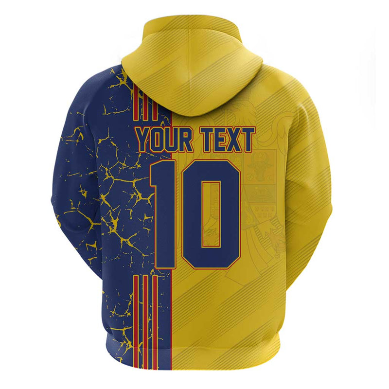 Custom Romania Football 2024 Go Champion Hoodie