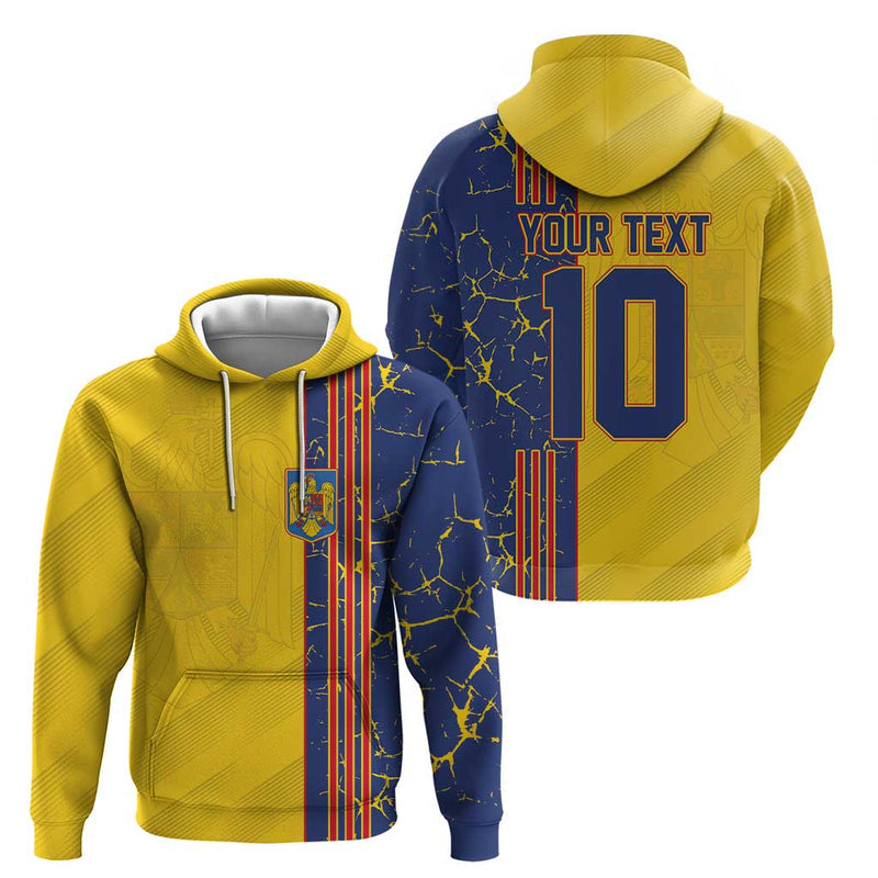 Custom Romania Football 2024 Go Champion Hoodie