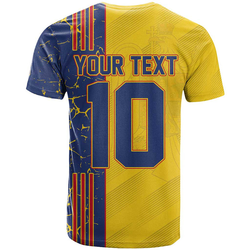Custom Romania Football 2024 Go Champion T Shirt