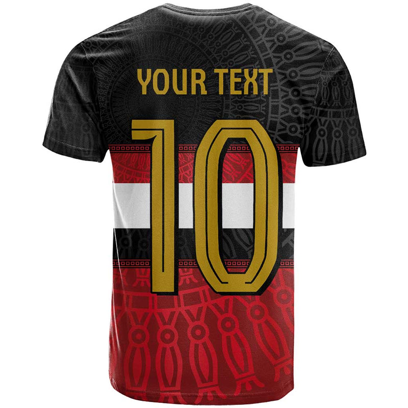 Custom Egypt National Football Egyptian Geometric And Flag T Shirt