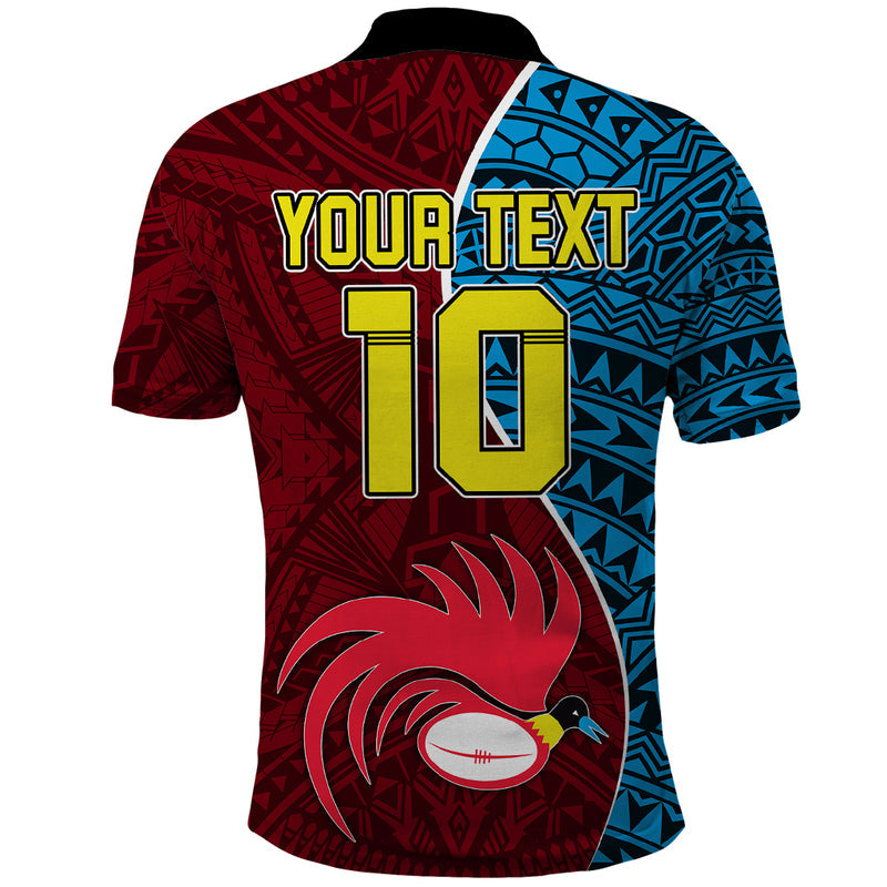 Custom Bintangor Goroka Lahanis Rugby Papua New Guinea Polynesian Tattoo Polo Shirt