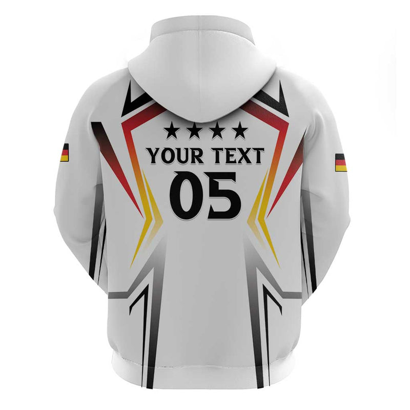 Custom Germany 2024 Football Go Champions Nationalelf White Version Hoodie