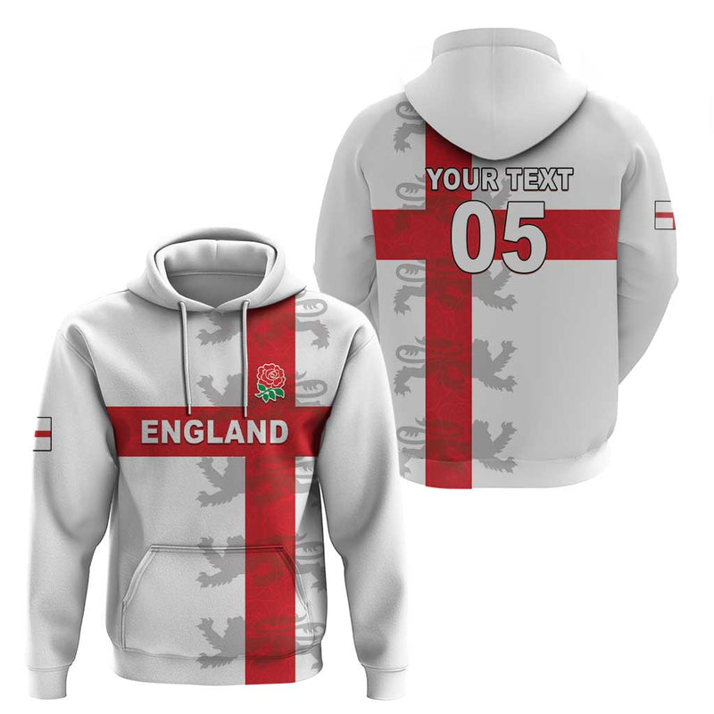 Custom England Rugby Vintage Style Hoodie