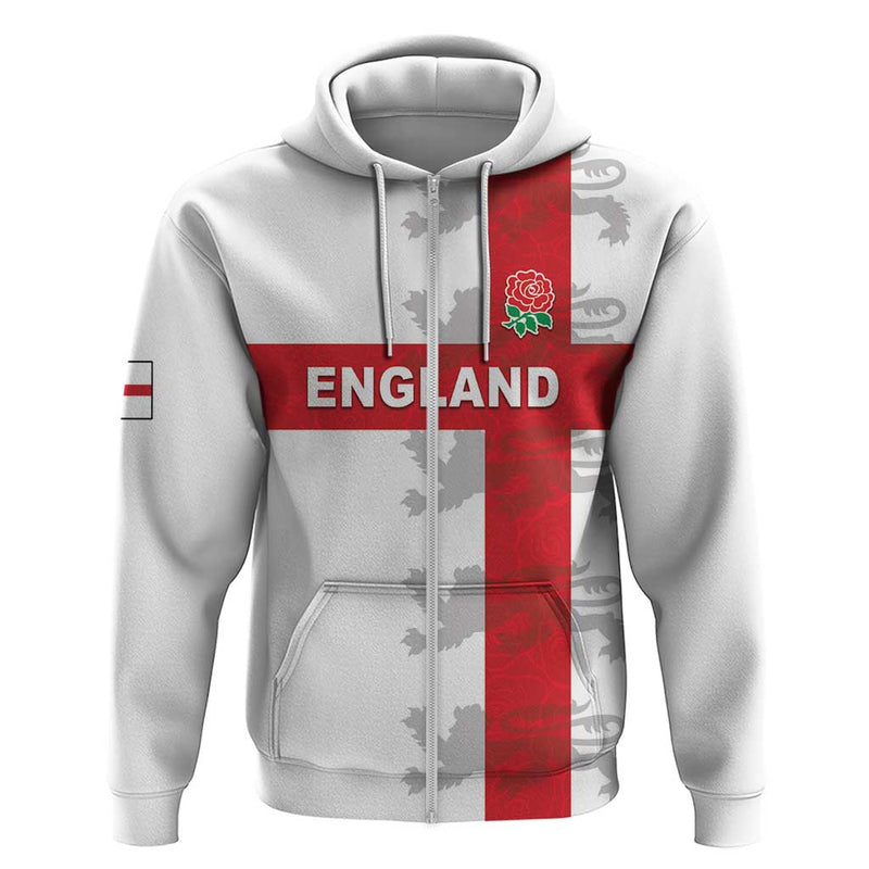Custom England Rugby Vintage Style Hoodie
