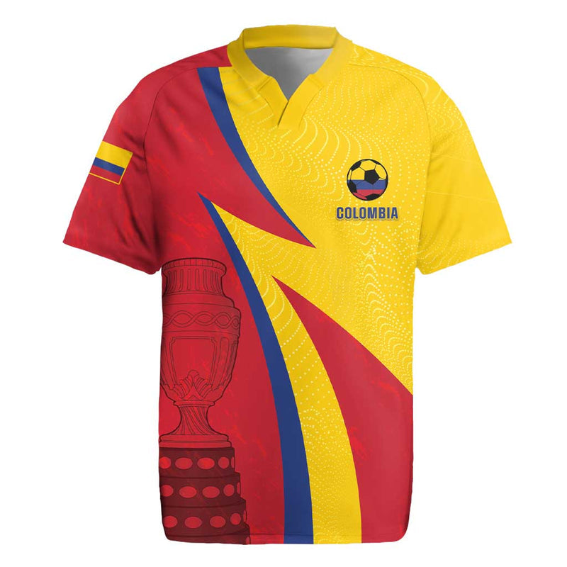 Custom Colombia 2024 Football Go Champions Los Cafeteros Rugby Jersey