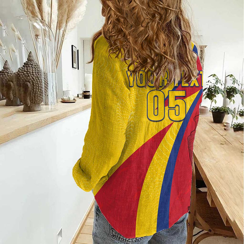 Custom Colombia 2024 Football Go Champions Los Cafeteros Women Casual Shirt
