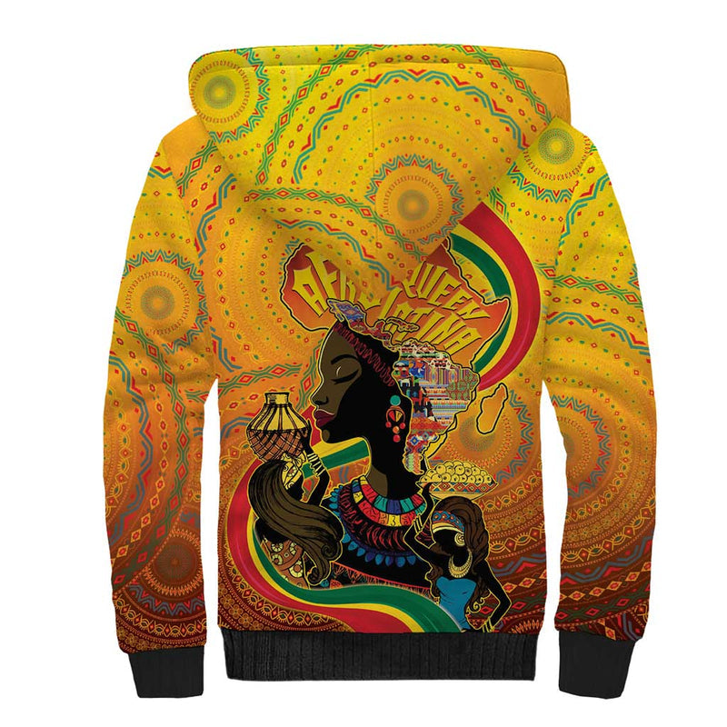 Afro Latina Queen The Beauty Of Black Women Sherpa Hoodie