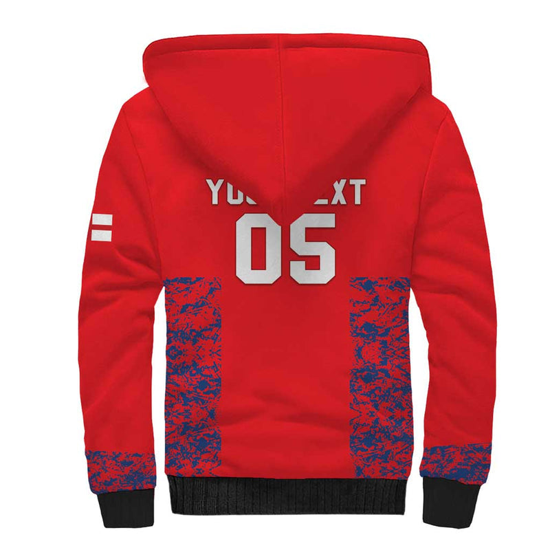 Custom England Cricket Go Three Lions Simple Style Sherpa Hoodie