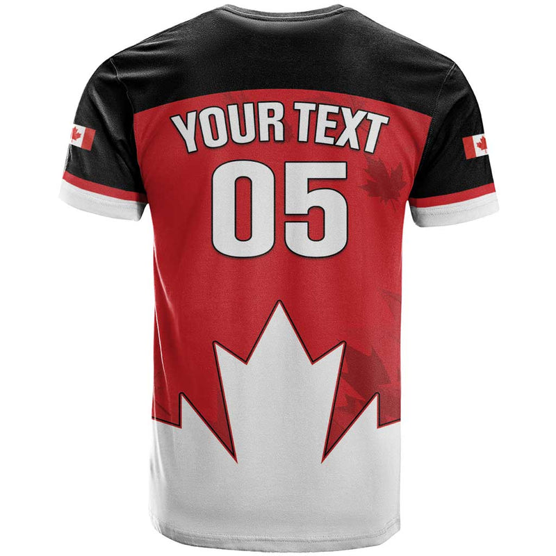 Custom Canada Hockey Maple Leaves Sporty Style T Shirt