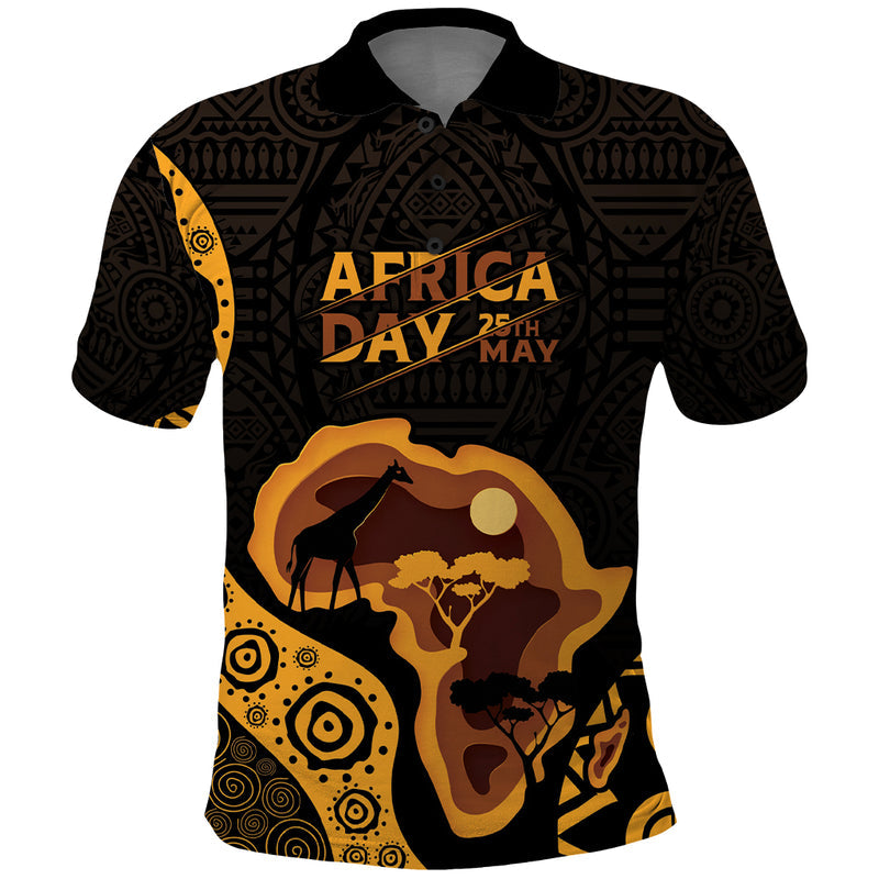 Africa Day Personalized Ethnic Retro Style Polo Shirt