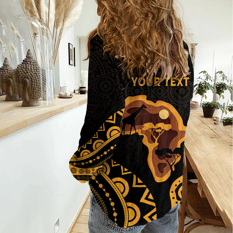 Africa Day Ethnic Retro Style Women Casual Shirt