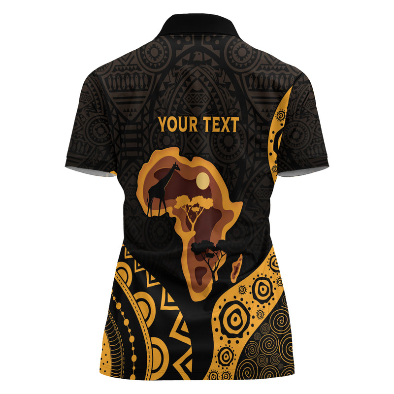 Africa Day Ethnic Retro Style Women Polo Shirt