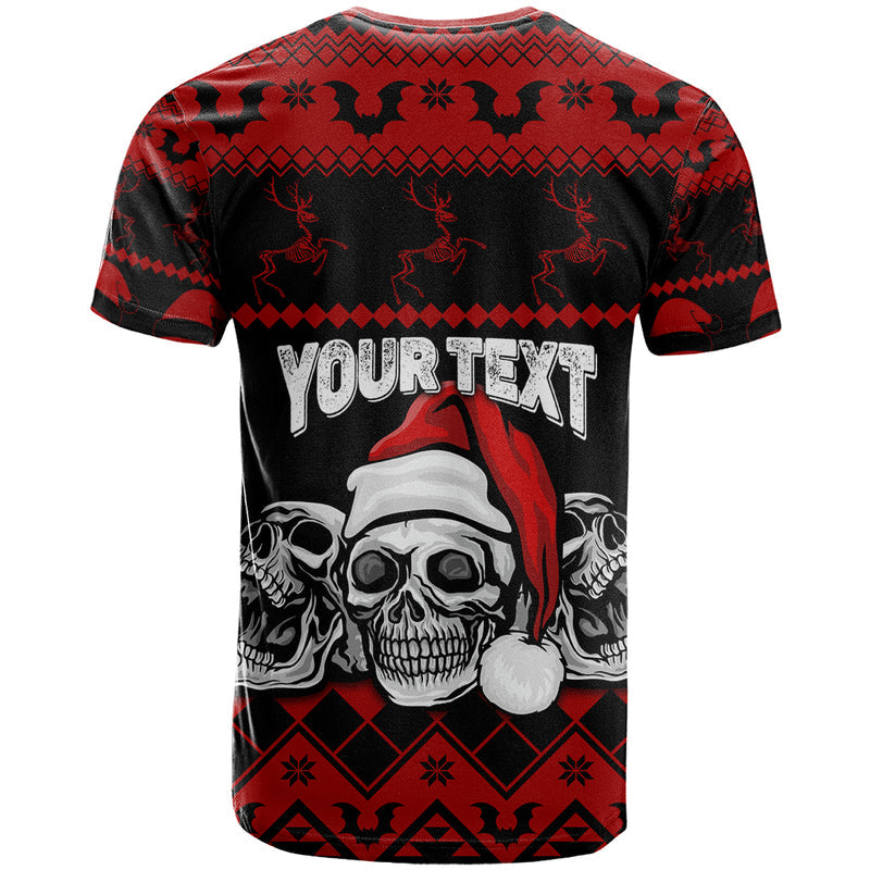 Custom Christmas Gothic Skull Creepmas T Shirt