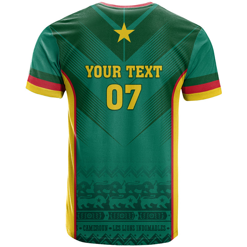Custom Cameroon Football Nations Cup 2024 Les Lions Indomptables T Shirt