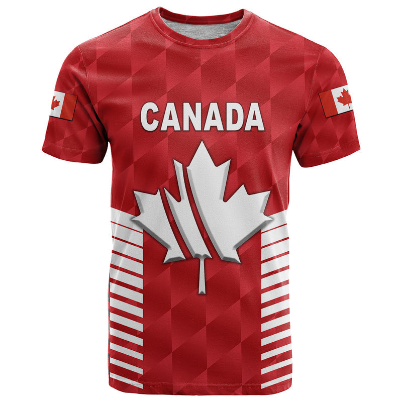 Custom Canada Cricket Maple Leaf Unique Style Red T Shirt