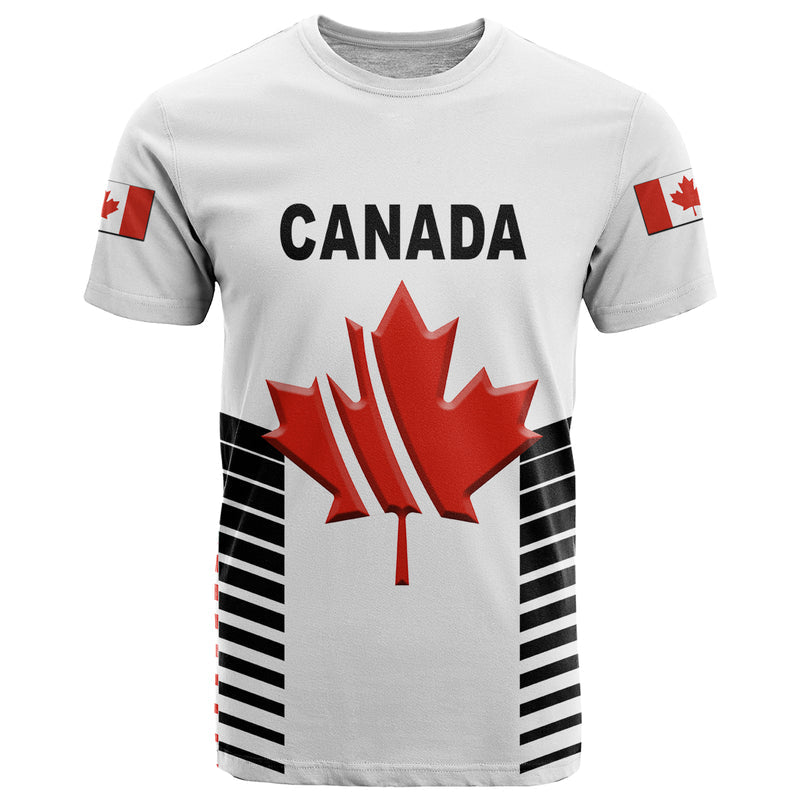 Custom Canada Cricket Maple Leaf Unique Style White T Shirt