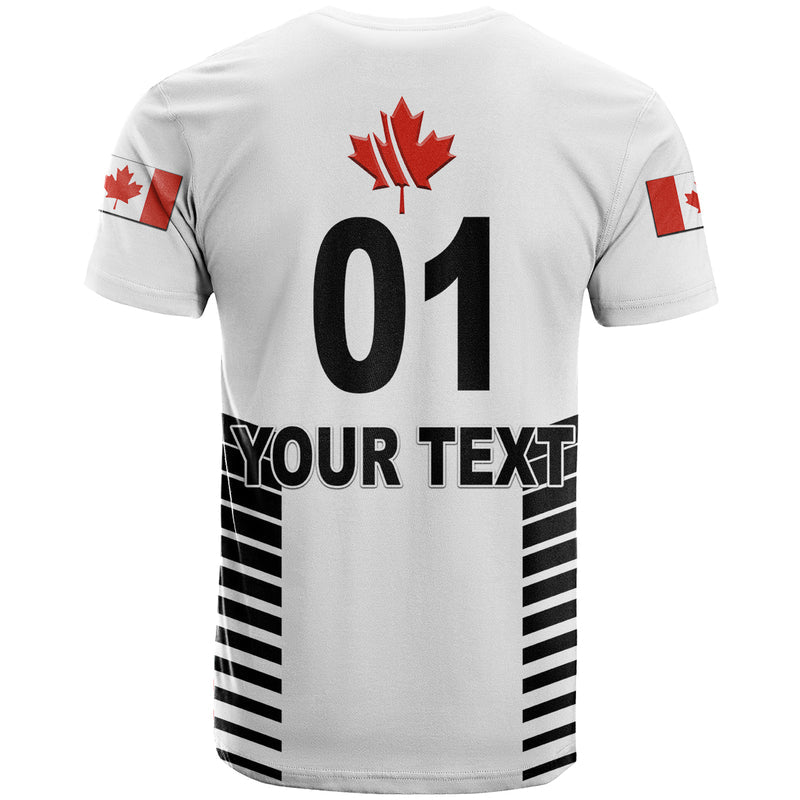 Custom Canada Cricket Maple Leaf Unique Style White T Shirt