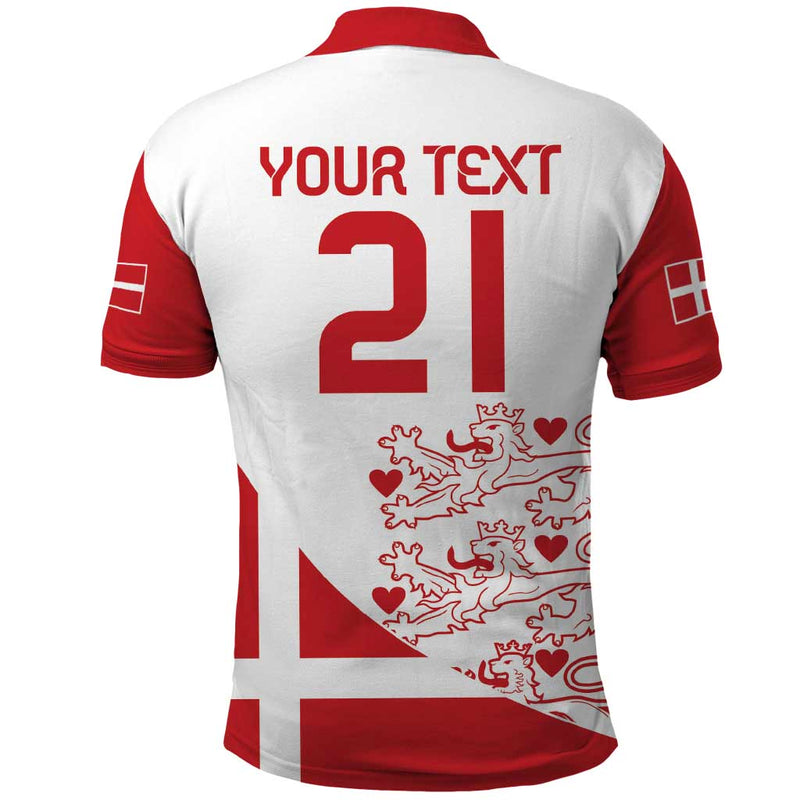 Custom Denmark Football Come On Danish Dynamite Polo Shirt