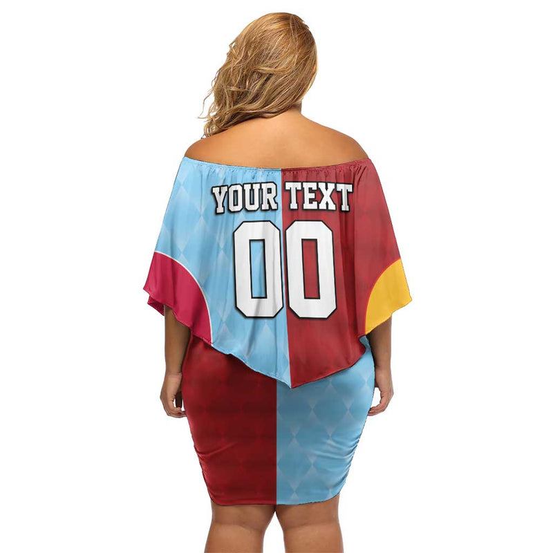 Custom British Lions Australia Waratahs Sporty Style Off Shoulder Short Dress