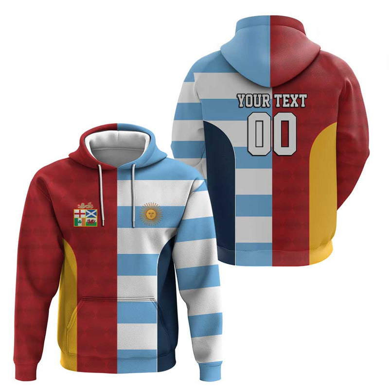 Custom British Lions-Argentina Sporty Style Hoodie