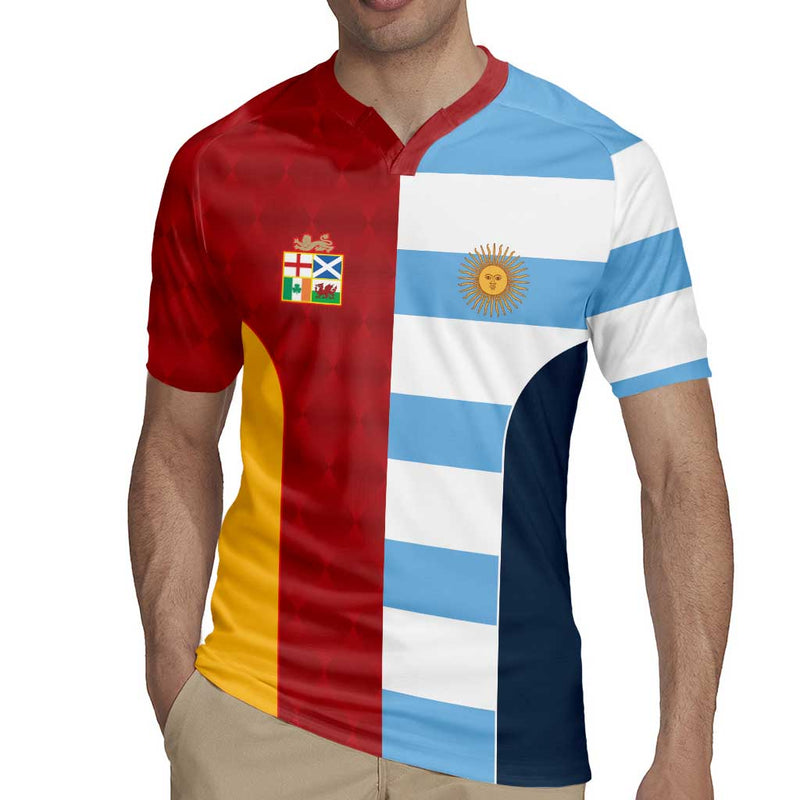 Custom British Lions-argentina Sporty Style Rugby Jersey
