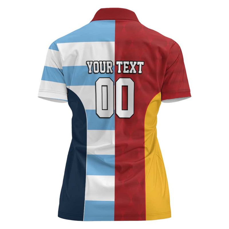 Custom British Lions-Argentina Sporty Style Women Polo Shirt