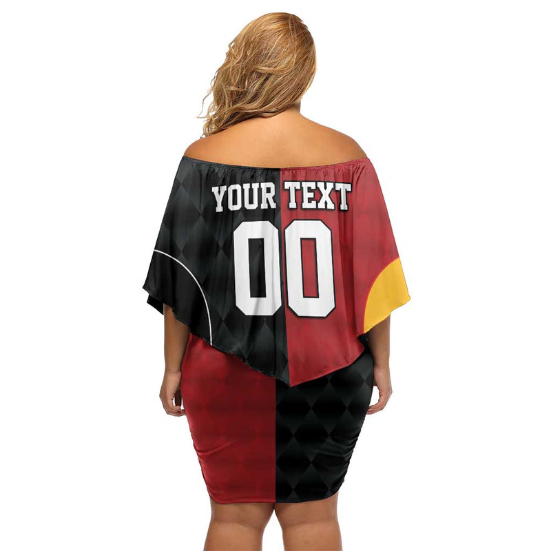 Custom British Lions New Zealand Sporty Style Off Shoulder Short Dress