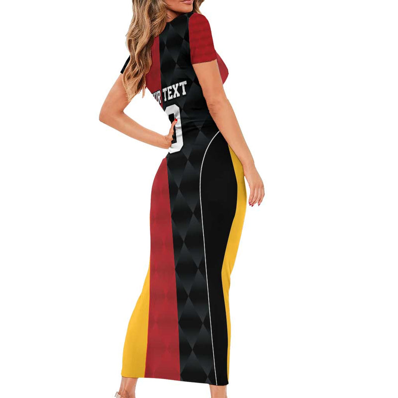 Custom British Lions New Zealand Sporty Style Short Sleeve Bodycon Dress