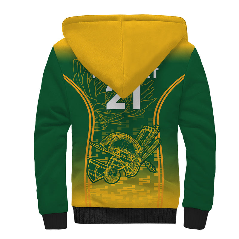 Custom South Africa Cricket Go Proteas World Cup Version 2023 Sproty Sherpa Hoodie