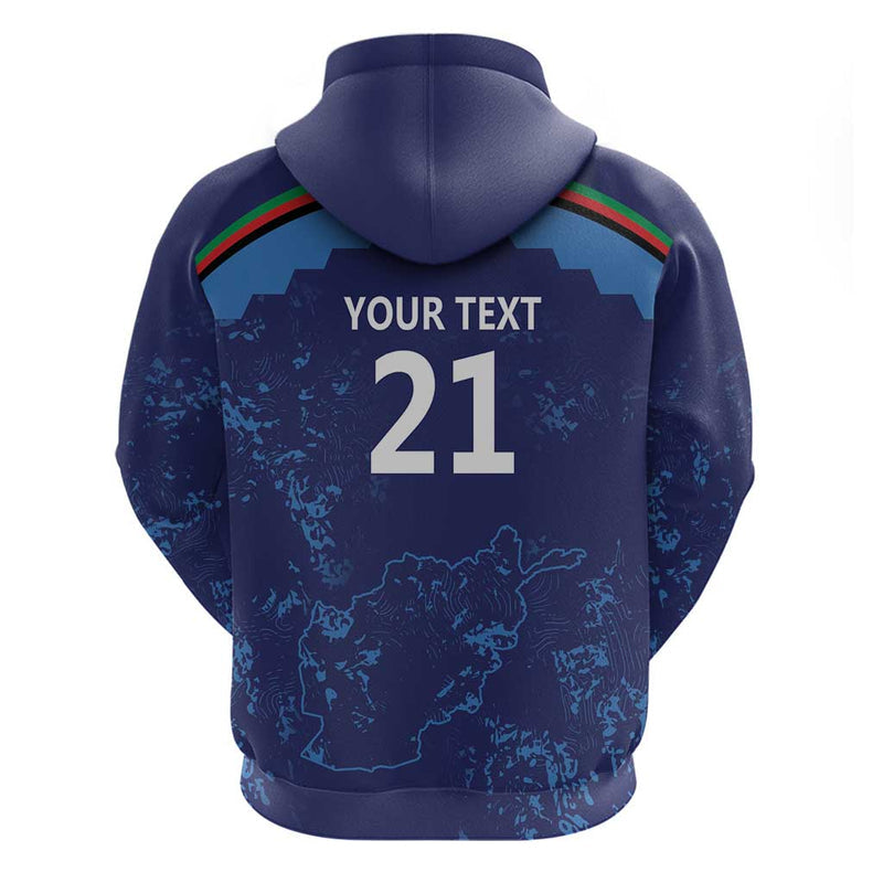 Afghan Atalans Cricket Custom Afghanistan Map with Sporty Style Hoodie